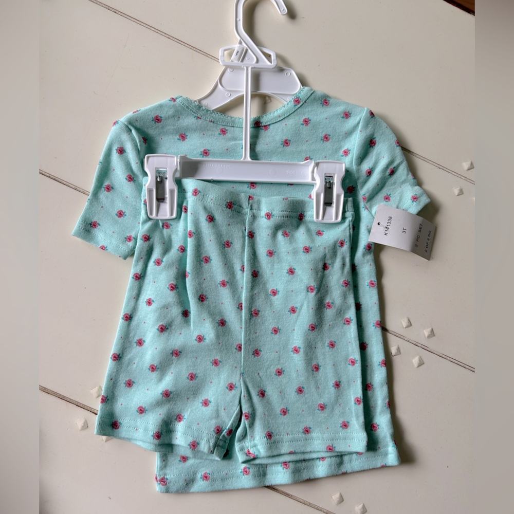 NWT Peas and Carrots by Steve, cotton pjs size 3T. Shorts/tshirt style